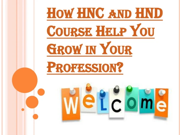 Great Deal of Benefits of Examining HND and HNC Computing Courses