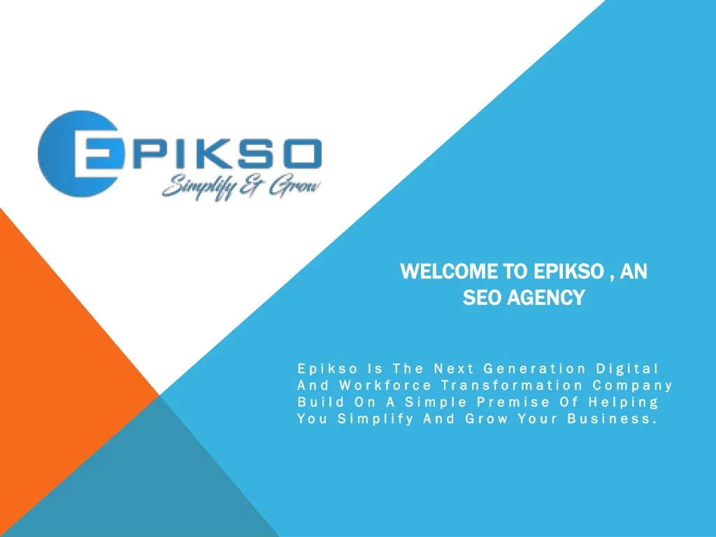 welcome to epikso an seo agency