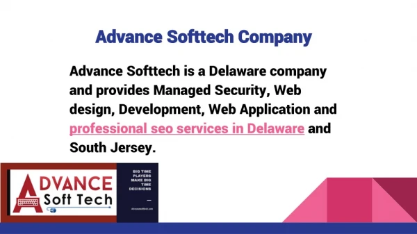 The Seo company in Pennsylvania - Advance Softtech