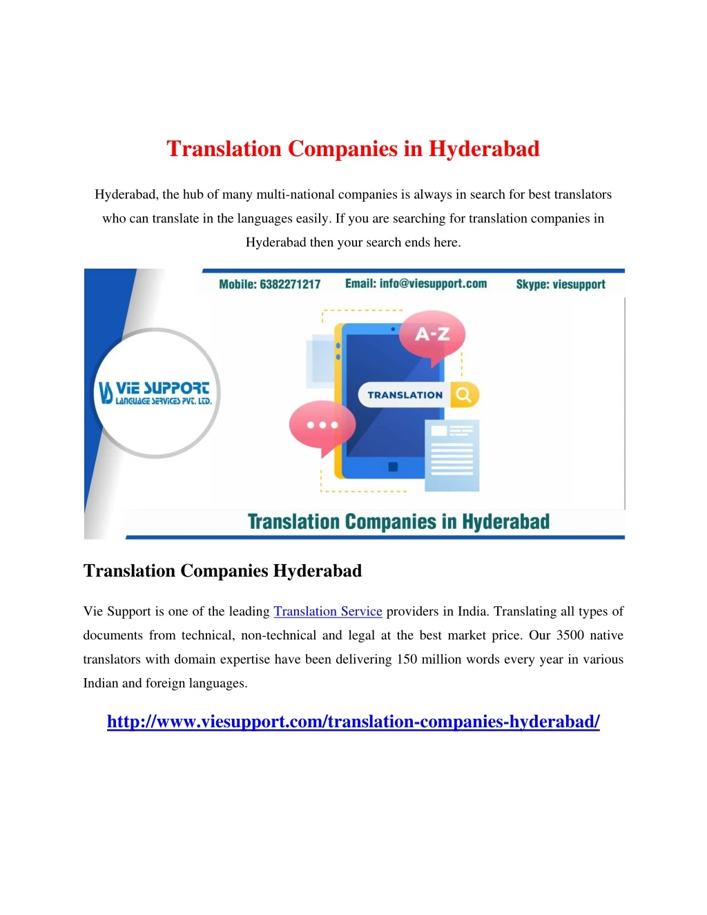 translation companies in hyderabad