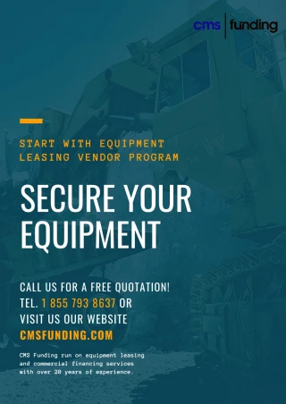 Equipment Leasing Vendor Program - slide 1