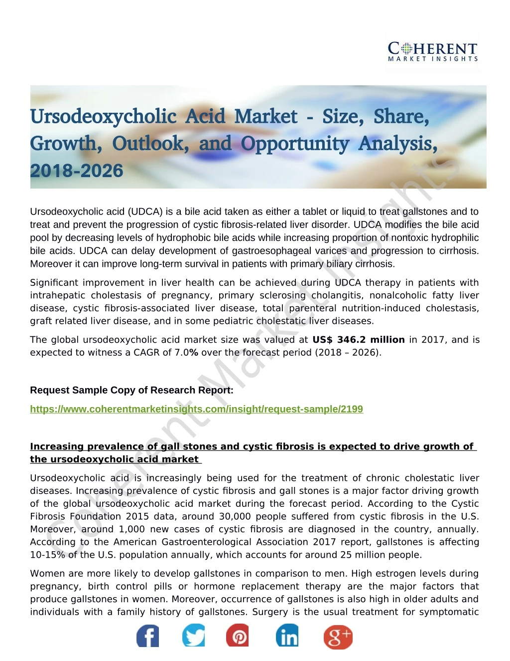 ursodeoxycholic acid market size share