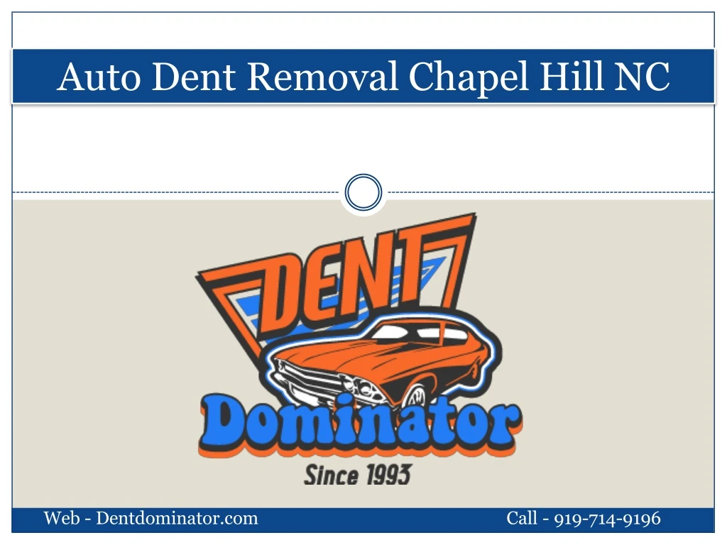 auto dent removal chapel hill nc