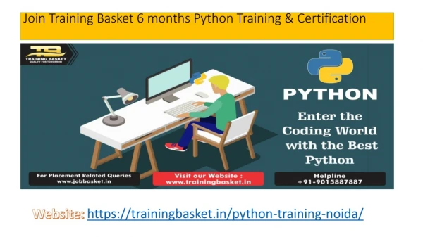 Python Industrial Training In Noida with advanced Python Course