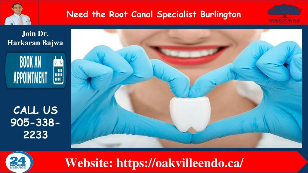 need the root canal specialist burlington