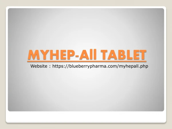 online medicine - myhepall