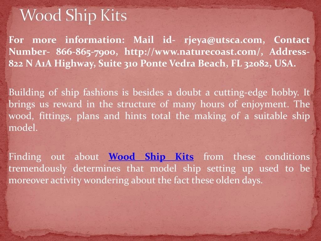 wood ship kits