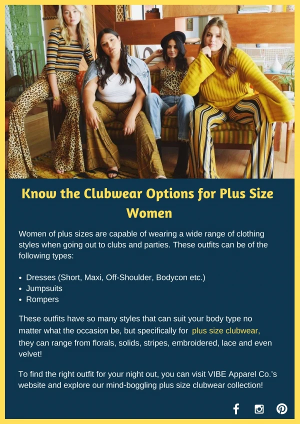 Know the Clubwear Options for Plus Size Women