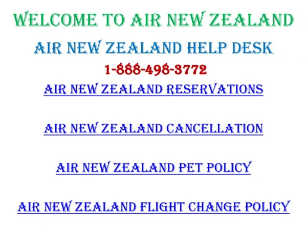 Air New Zealand Change Flights