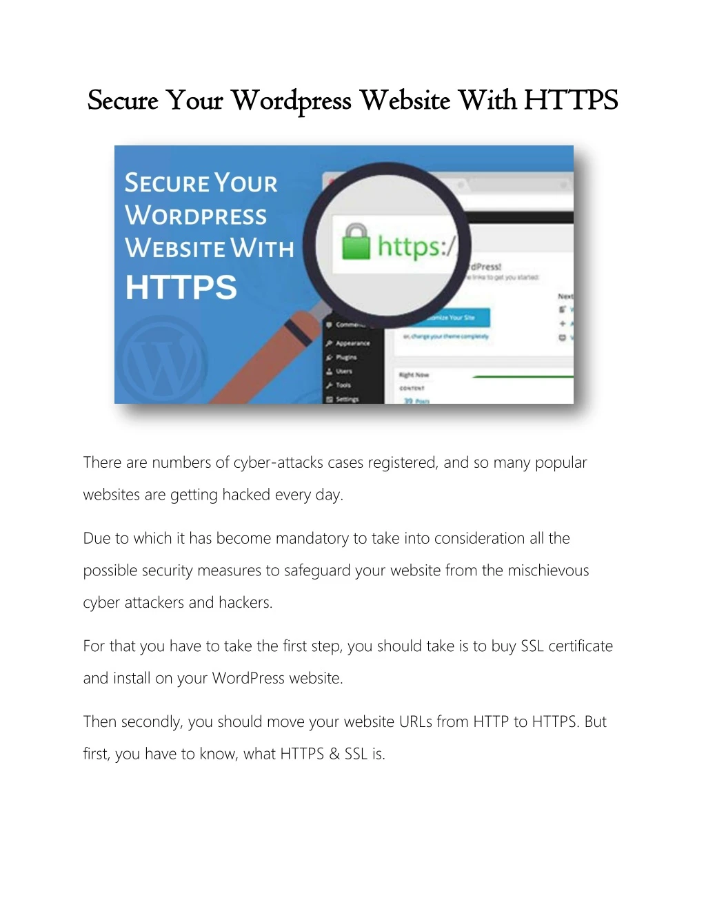 secure your wordpress website with h secure your