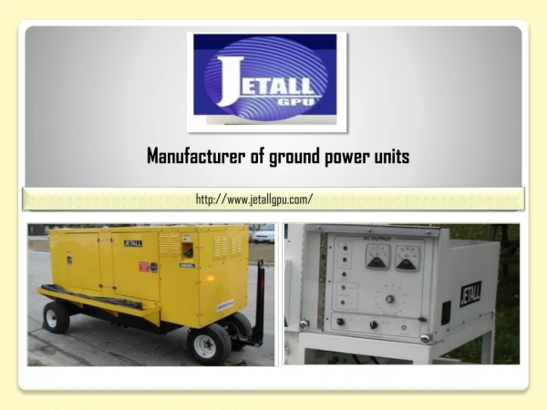 Aircraft Ground Power Unit for Sale- JETALL GPU