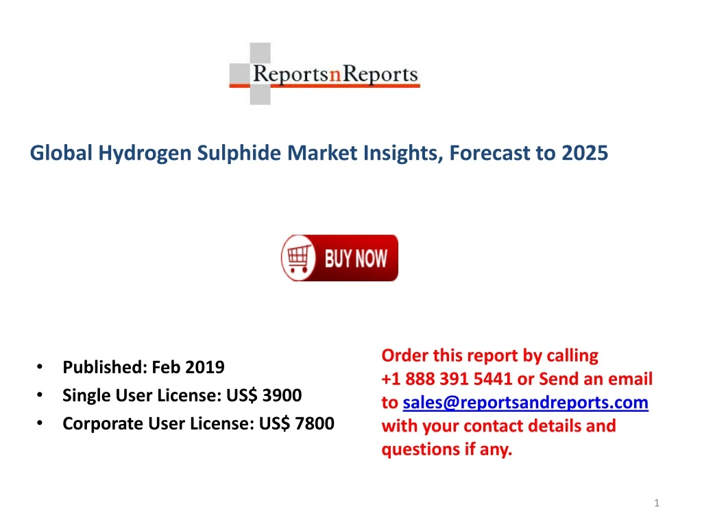 global hydrogen sulphide market insights forecast