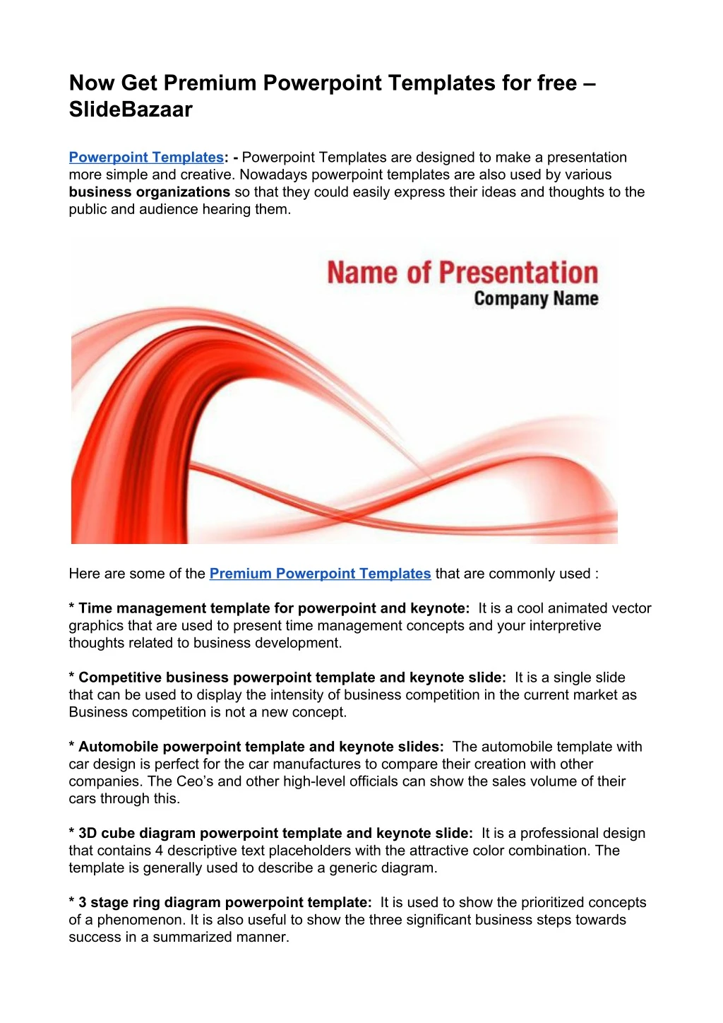 now get premium powerpoint templates for free