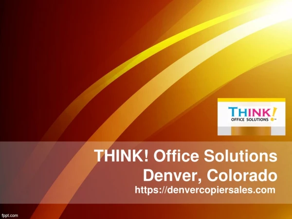 Custom Printing Services in Denver, Colorado - Denvercopiersales.com