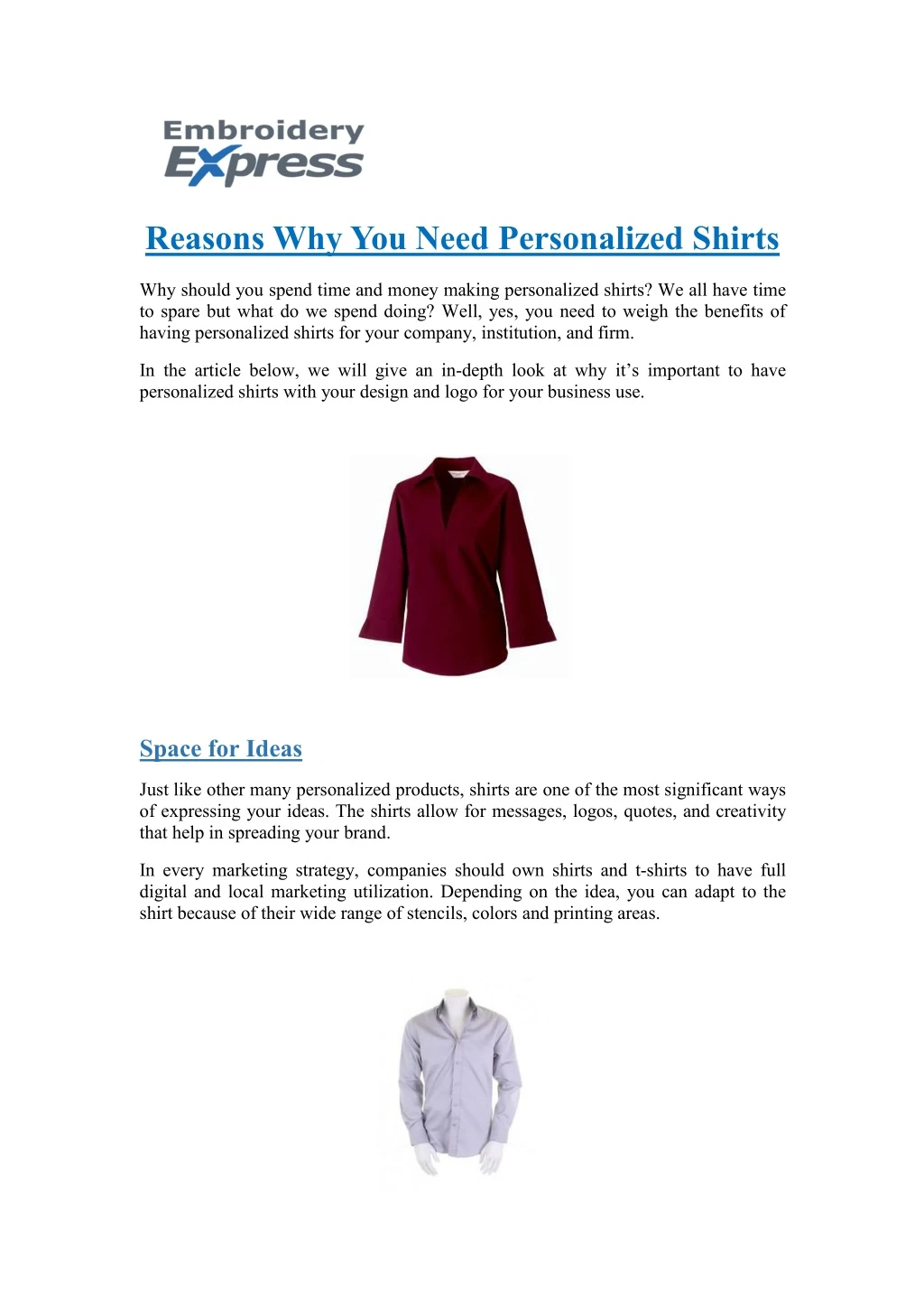 reasons why you need personalized shirts
