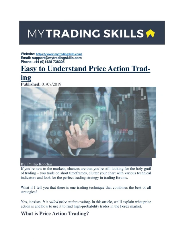 Easy to Understand Price Action Trading
