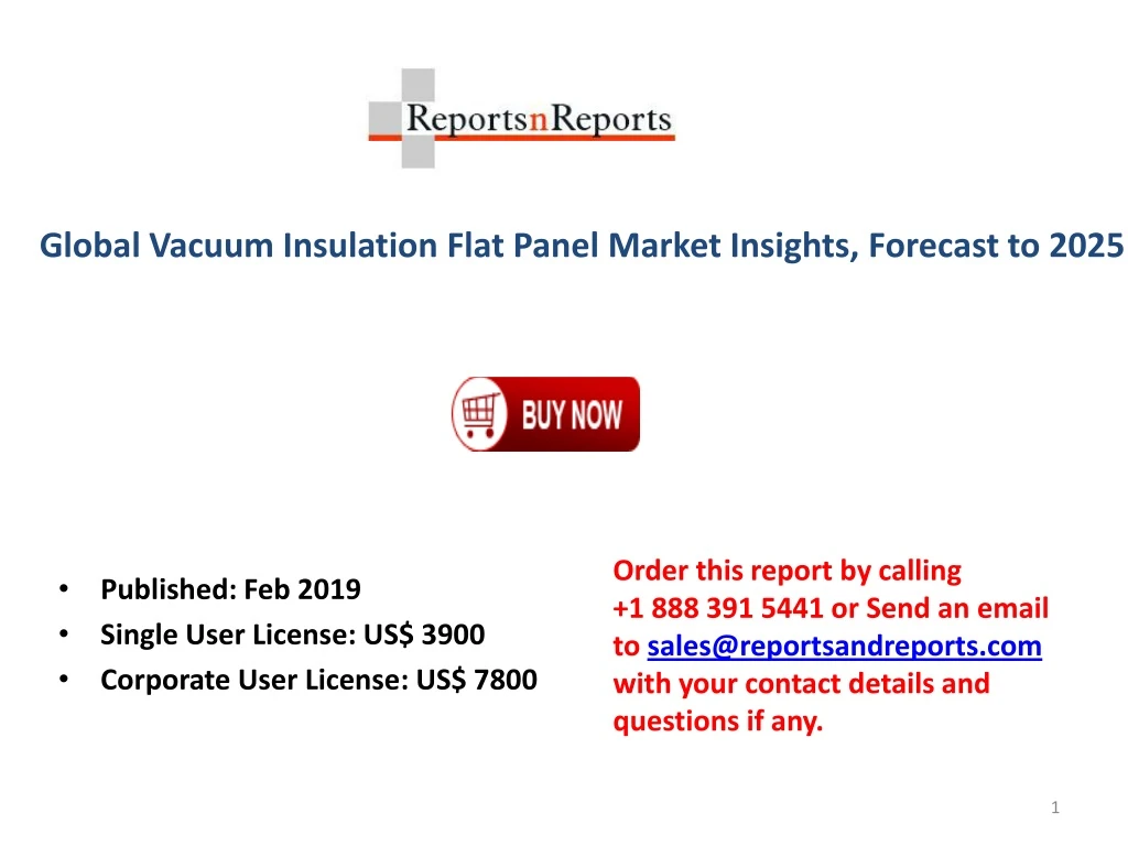 global vacuum insulation flat panel market