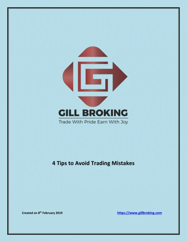 4 Tips to Avoid Trading Mistakes