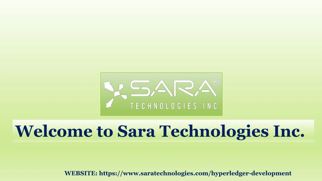 welcome to sara technologies inc