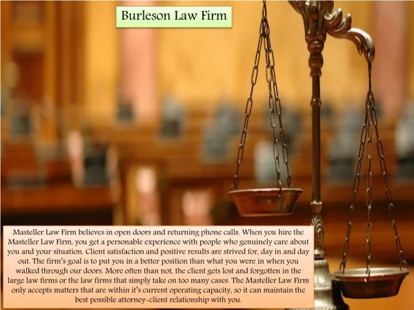 Law Firm in Burleson | Masteller Law Firm
