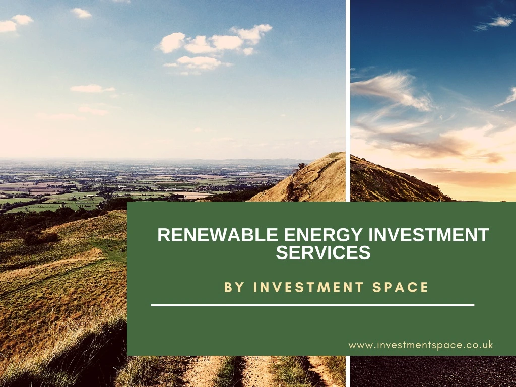 renewable energy investment services
