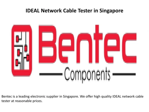 IDEAL Network Cable Tester in Singapore