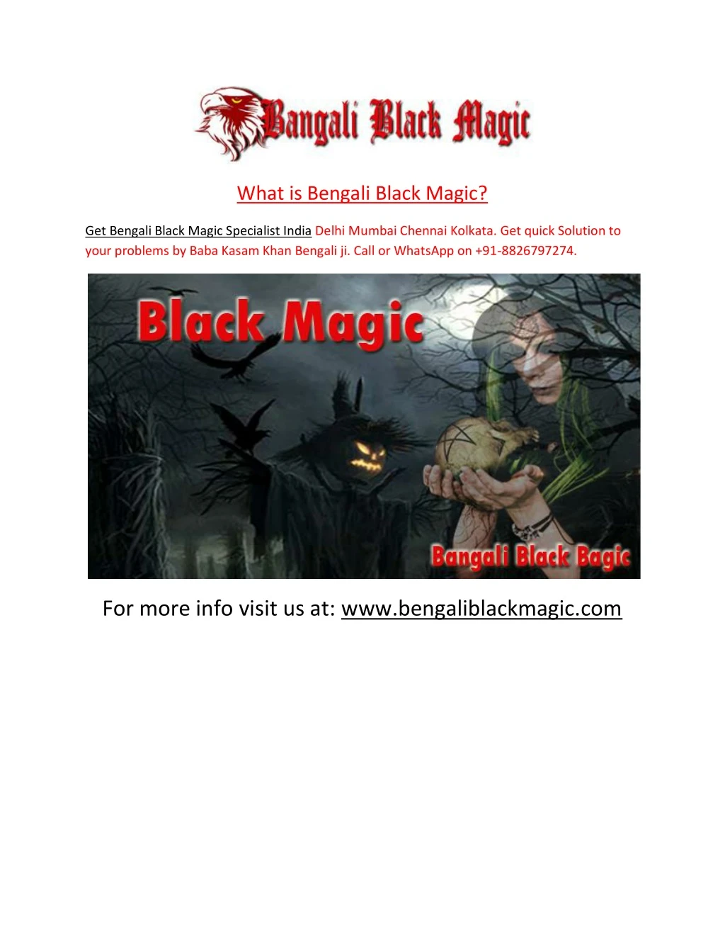 what is bengali black magic