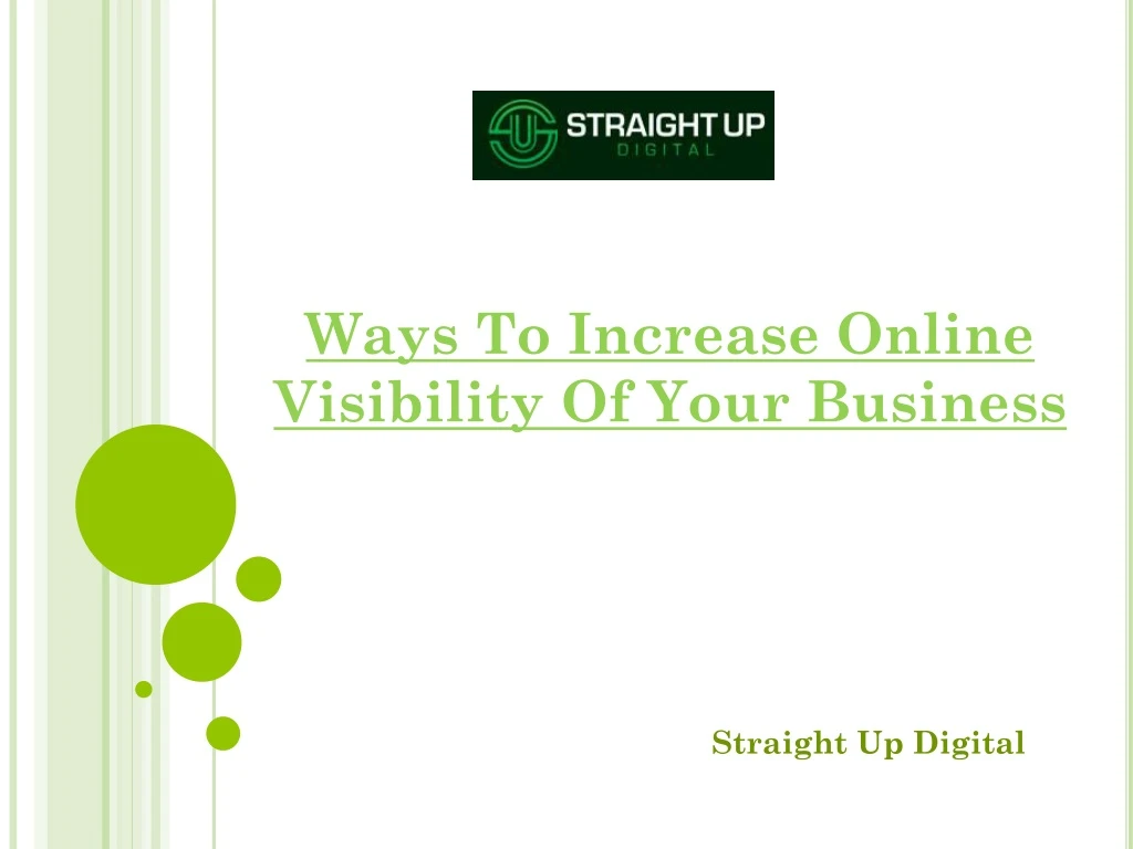 ways to increase online visibility of your