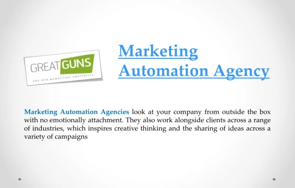 Marketing Automation Agency