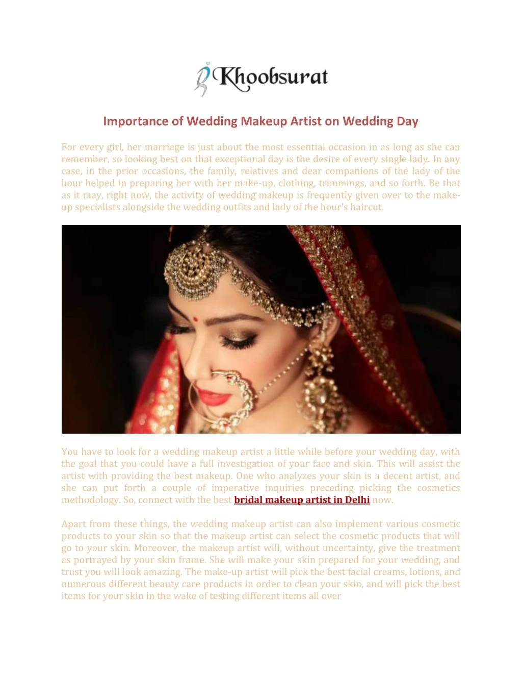 importance of wedding makeup artist on wedding day