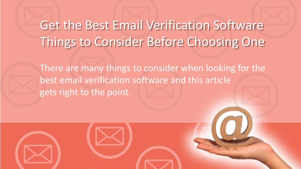 get the best email verification software things