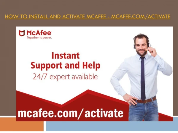 How to Install and activate mcafee - mcafee.com/activate