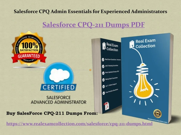 Valid Salesforce {CPQ-211} Exam Questions - CPQ-211 Dumps PDF RealExamCollection