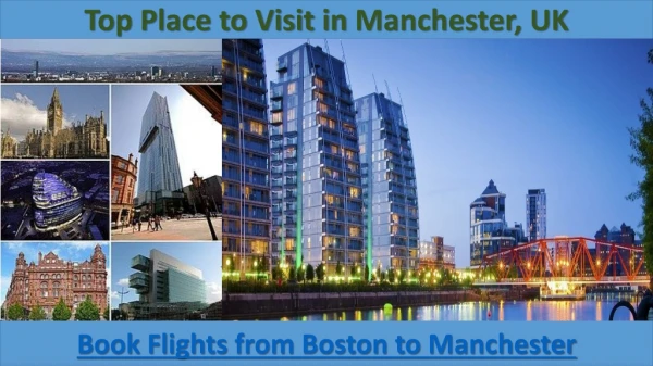 Book Flights from Boston to Manchester at very affordable price