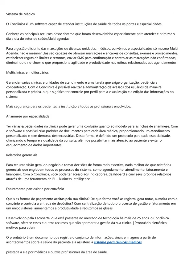 sistema de m dico