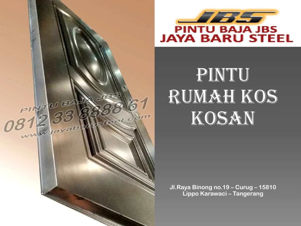 pintu rumah kos kosan jl raya binong no 19 curug