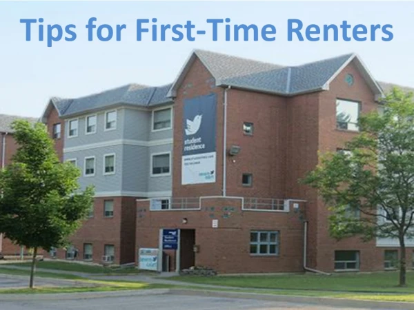 Tips for First-Time Renters