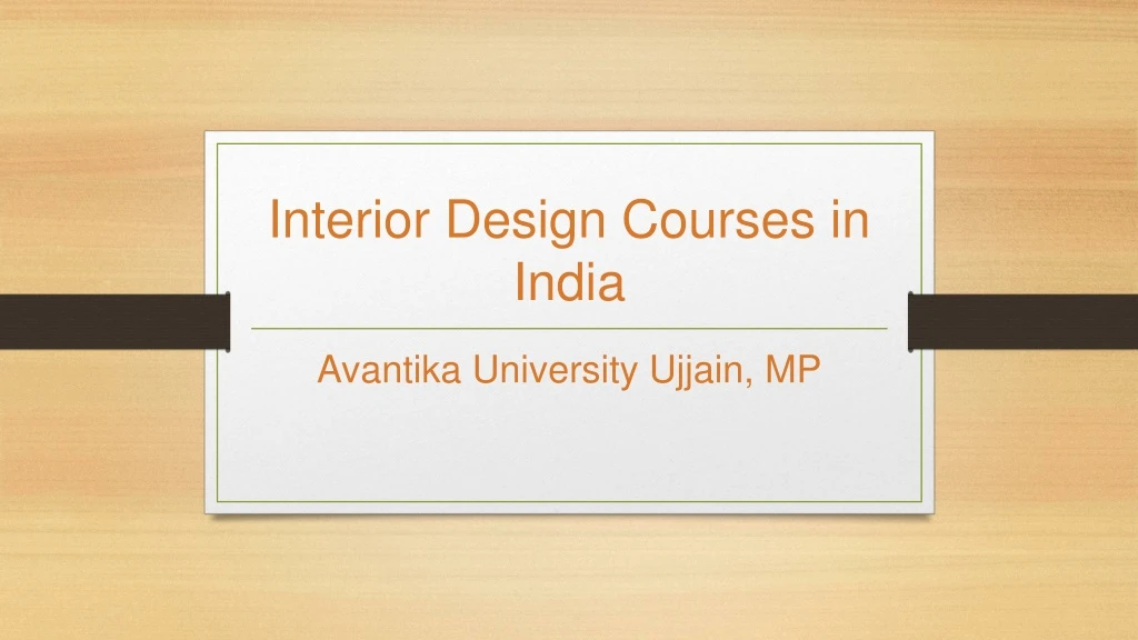 interior design courses in i ndia