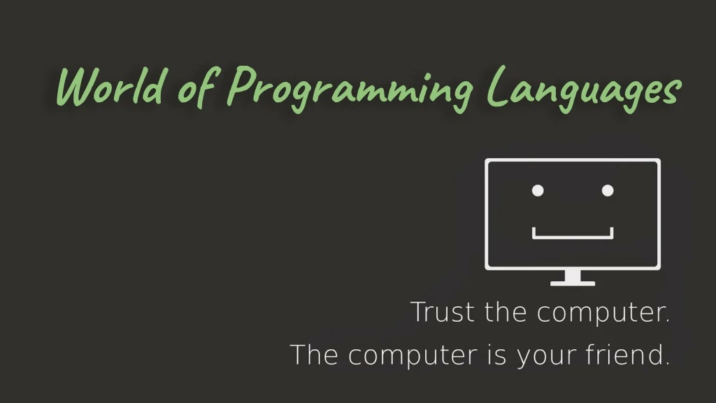 world of programming languages