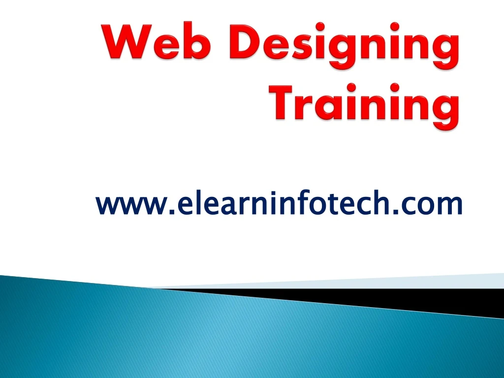 web designing training