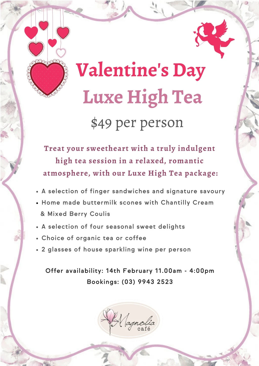 valentine s day luxe high tea