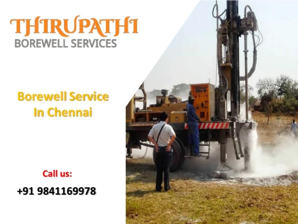 Borewell Drilling Services in Chennai
