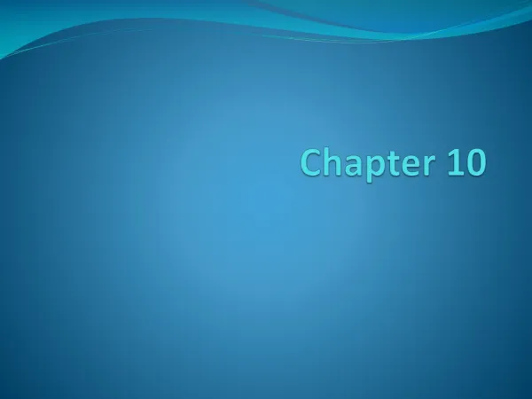 Chapter 10