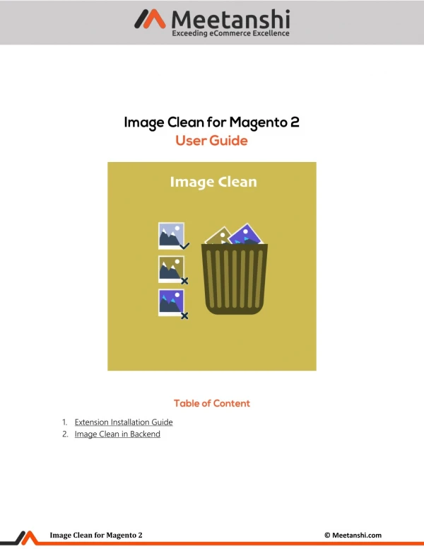 Magento 2 Image Clean