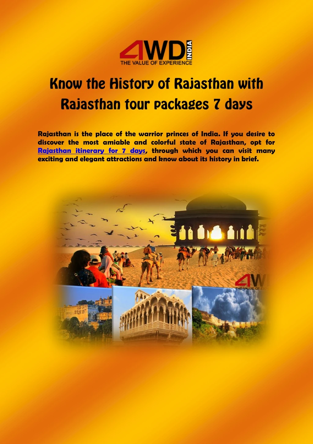 rajasthan is the place of the warrior princes