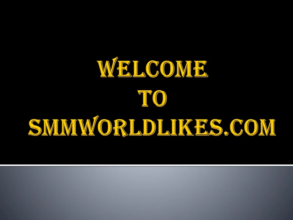 welcome to smmworldlikes com
