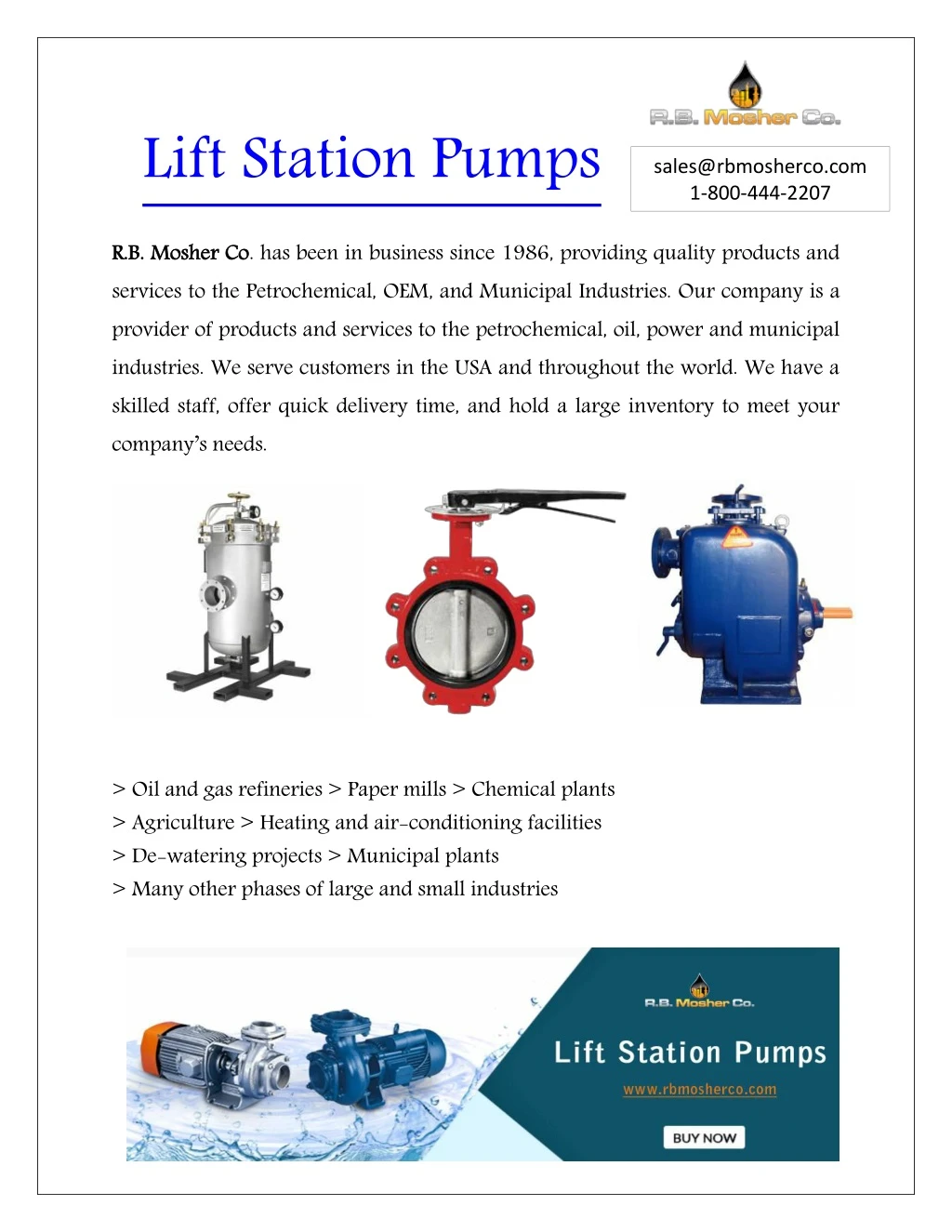 lift station pumps
