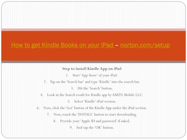 How to get Kindle Books on your iPad