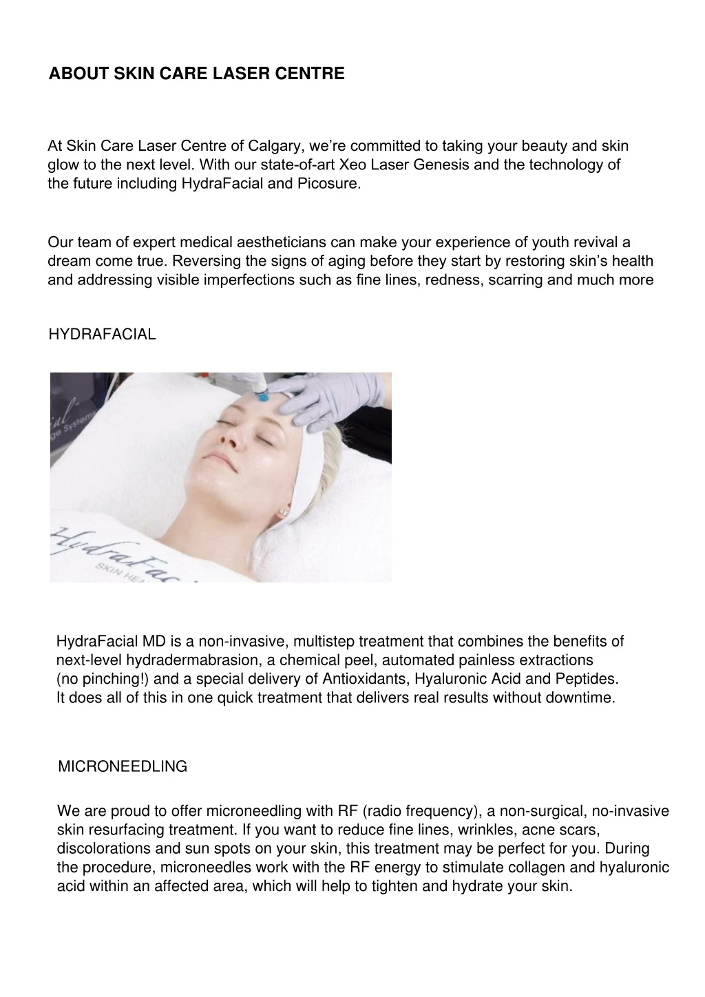 about skin care laser centre