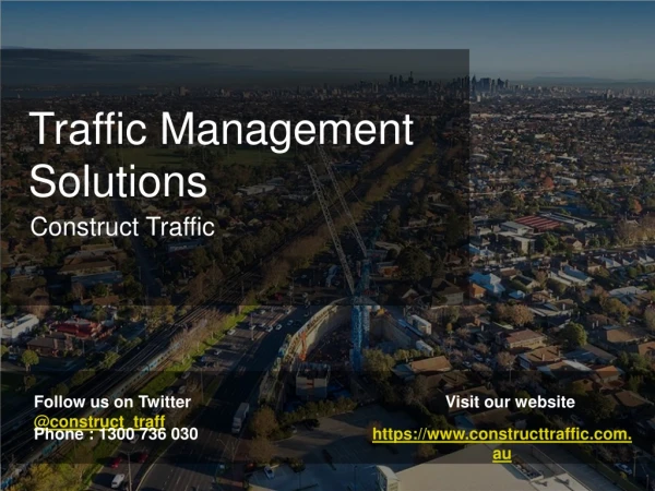 Traffic Management Solutions in Queensland - Construct Traffic